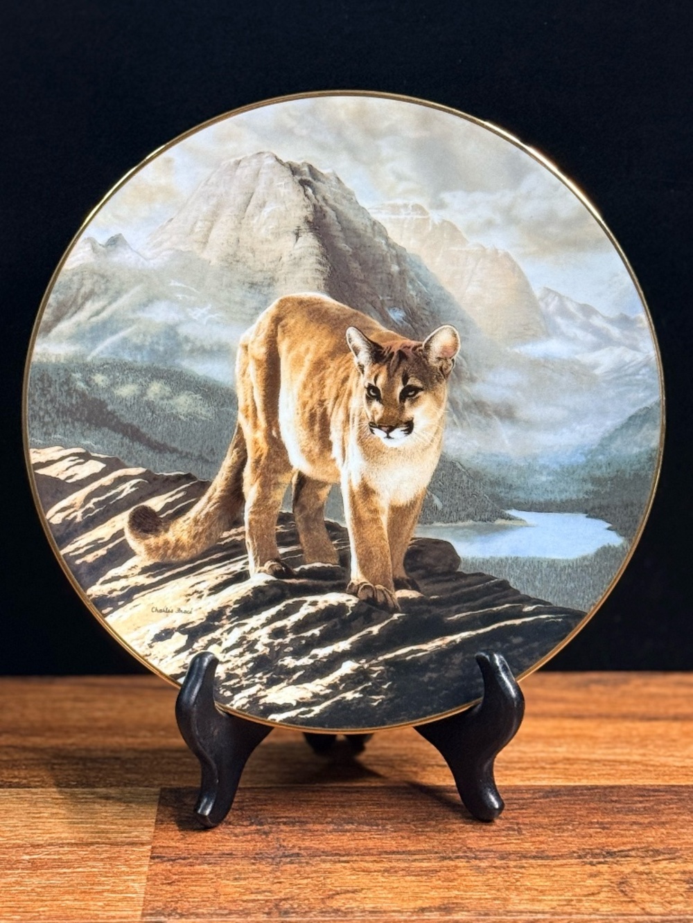 W.L. George “The Cougar” By Charles Fracé Collector Plate
